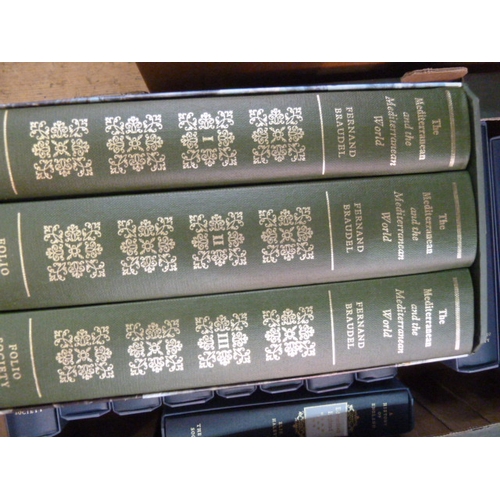 148 - Folio society - 3 boxes to include A History of England etc