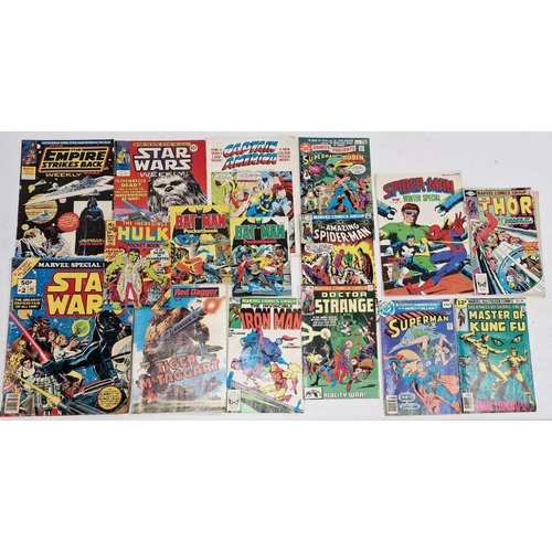 116 - Collection of Marvel, DC and other comics to include The Incredible Hulk Pocket Book No.1, The Empir... 