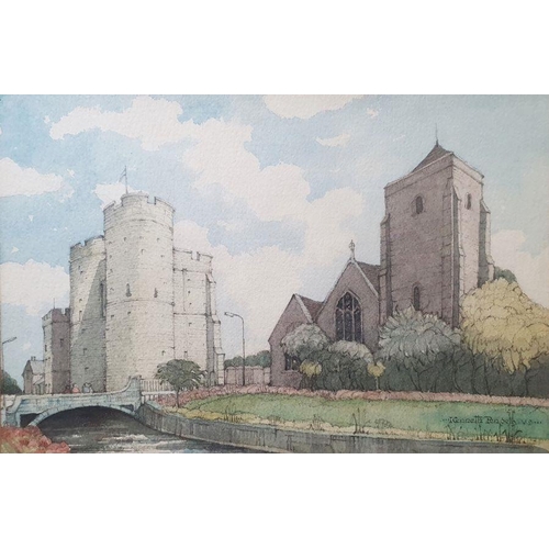 281 - Kenneth Pengelly
 Watercolour drawings
 Westgate Canterbury, signed 'Kenneth Pengelly V.81' lower ri... 