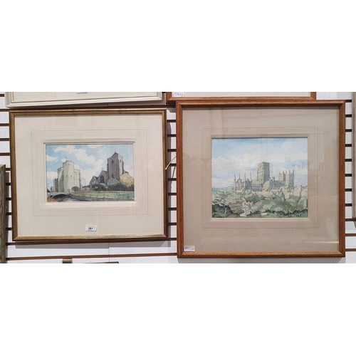 281 - Kenneth Pengelly
 Watercolour drawings
 Westgate Canterbury, signed 'Kenneth Pengelly V.81' lower ri... 