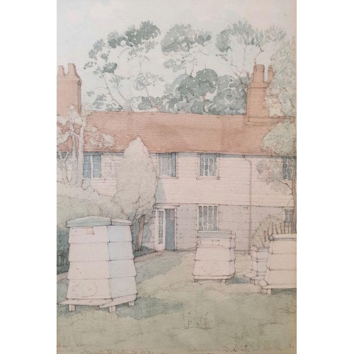 282 - Kenneth Pengelly (20th century)
 Watercolour drawing
 Chichester from the South West [Chichester Cat... 