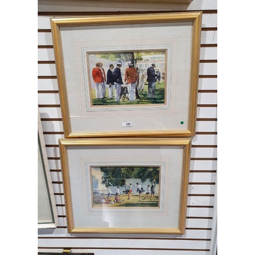 290 - Alan Reed 
 Watercolour drawings
 Henley Royal Regatta 