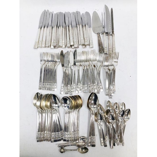 323 - Quantity of sundry Community and other plated flatware (1 box)