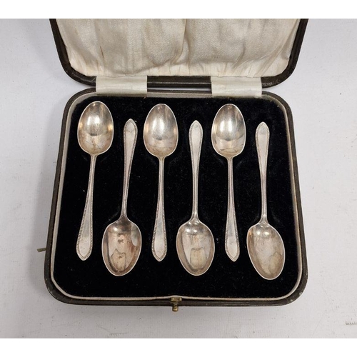 358 - Set of six Edward VII silver-cased teaspoons, Sheffield 1907, James Deakin & Sons