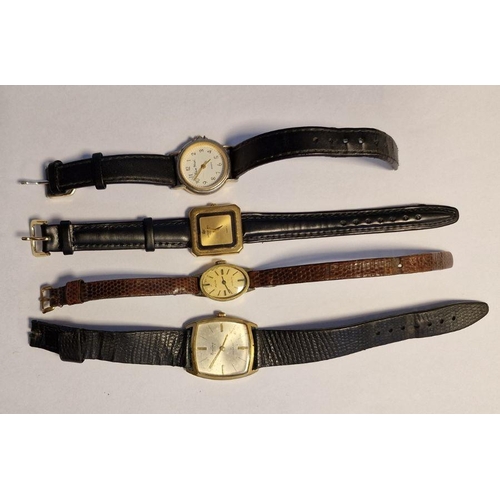 436 - Bentima gentleman's wristwatch and three lady's wristwatches, various, all with leather straps (4)