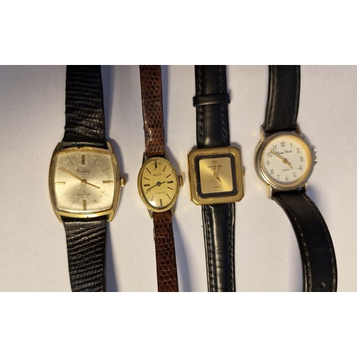 436 - Bentima gentleman's wristwatch and three lady's wristwatches, various, all with leather straps (4)