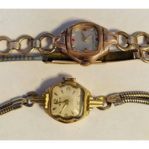 462 - Lady's Rotary gold-plated wristwatch on expanding link chain and two further lady's wristwatches (3)