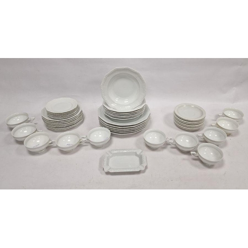 53 - Rosenthal 'Maria' pattern part dinner service to include various sized plates, soup bowls, cups, sau... 