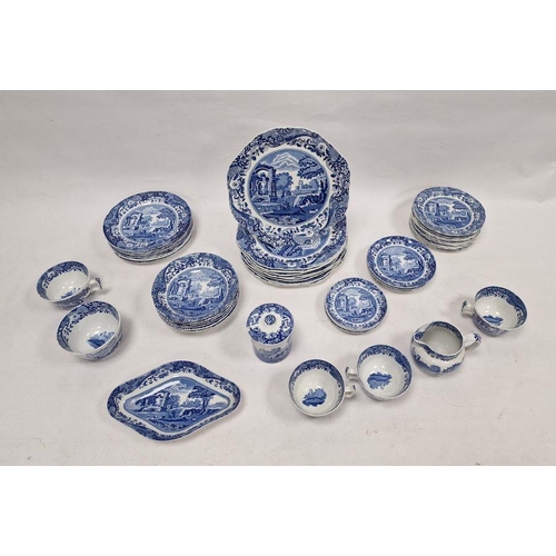 8 - Various Copeland Spode 'Italian' pattern plates, cups, saucers, preserve pot and other matching item... 