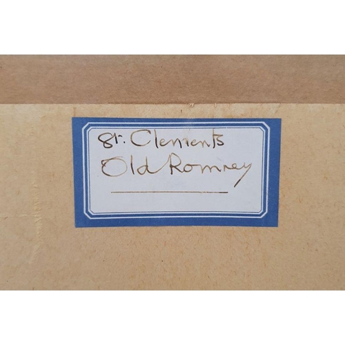 454 - Kenneth Pengelly (20th century)
 Watercolour drawing
 Labelled verso 'St Clements, Old Romney', sign... 