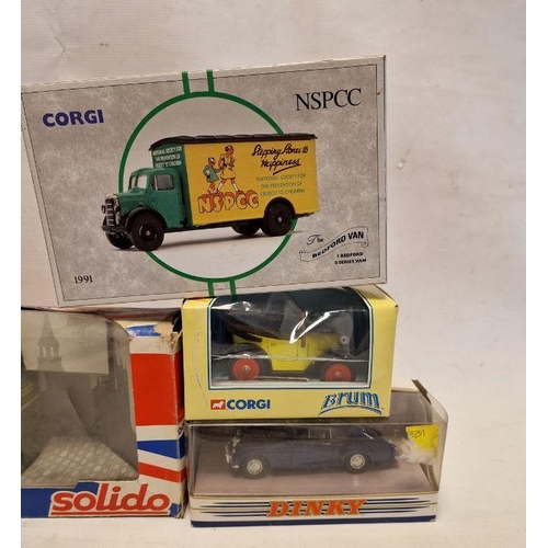 505 - Collection of Solido, Corgi and Dinky Boxed diecast models to include Solido AEC Double Decker RT, C... 