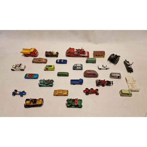 507 - Collection of play worn Matchbox, Spot-On, Diecast model cars to include Dinky Supertoys 956 turntab... 