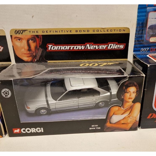 512 - Six boxed Corgi James Bond diecast models to include TY95301 Thunderball - Aston Martin DB5, Two TY9... 