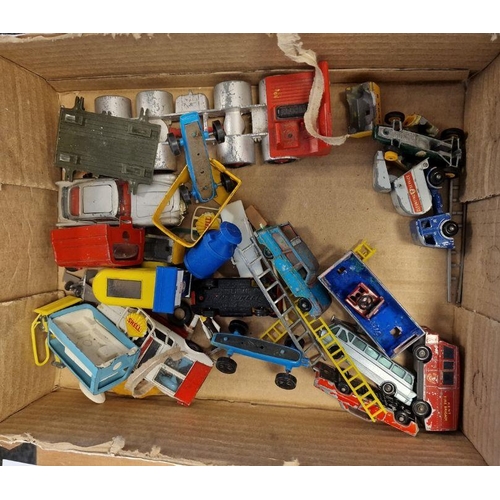 523 - Collection of playworn diecast models to include Crescent toy tractor, Dinky Toys 135 Triumph 2000, ... 