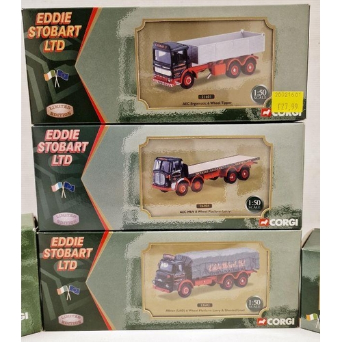 525 - Five Boxed Corgi Eddie Stobart diecast models to include three Limited Edition 1:50 scale models 216... 