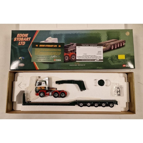 528 - Two Boxed Limited Edition Corgi Eddie Stobart LTD diecast Models to include CC12203 1:50 scale Scani... 