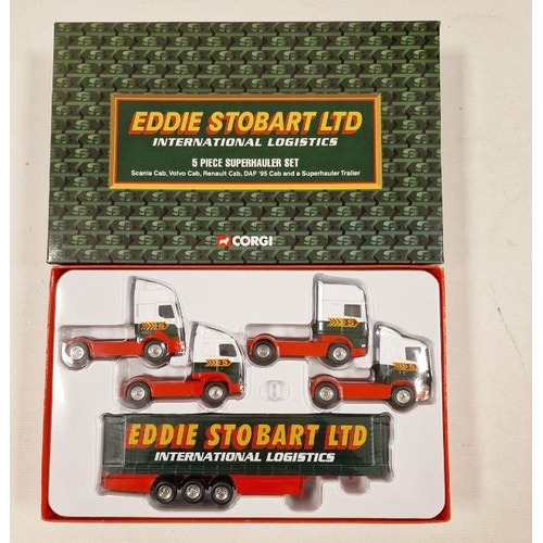 534 - Three Boxed Corgi diecast models to include TY99158 Eddie Stobart Ltd International Logistics 5 piec... 