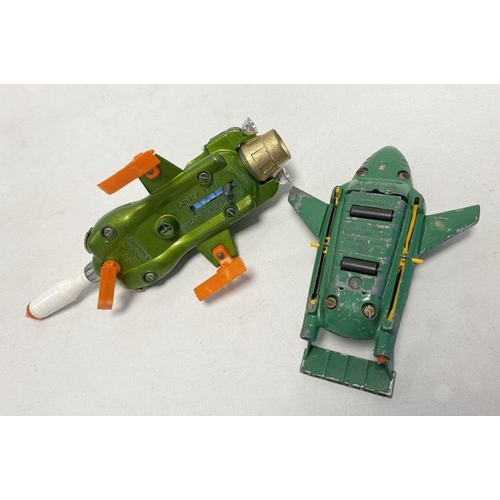 547 - Playworn Dinky diecast models to include 101 Thunderbird 2 with Thunderbird 4 inside, 351 S.H.A.D.O.... 