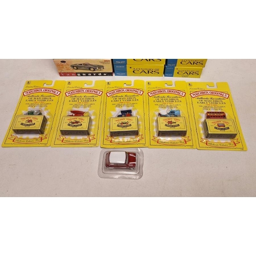 563 - Twenty-one boxed Corgi, Vanguards & Matchbox diecast model cars to include full set of Matchbox orig... 