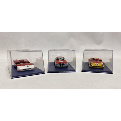 569 - Three M4 diecast model cars to include Alfa Romeo 33.3 - Le Mans 1970, Alfa Romeo GTAm - Monza 1971 ... 