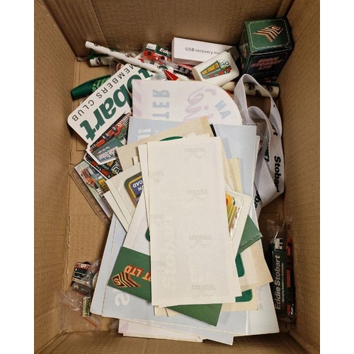 578 - Collection of Eddie Stobart collectables mainly stationary to include Parker pens, pens, pins, ruler... 