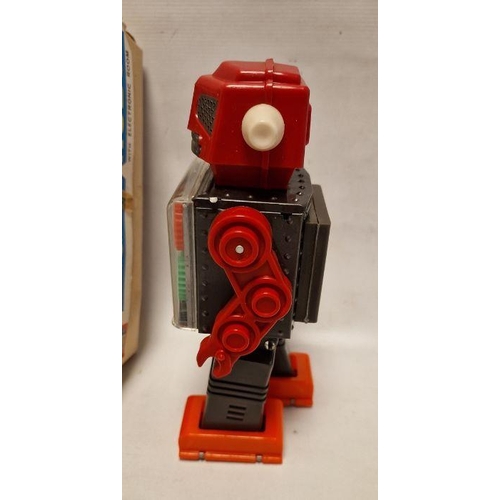 622 - Japanese S.H Battery operated Engine Robot with Electronic Room in box