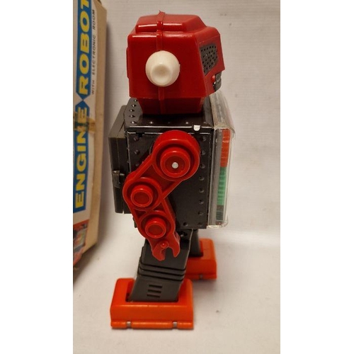 622 - Japanese S.H Battery operated Engine Robot with Electronic Room in box