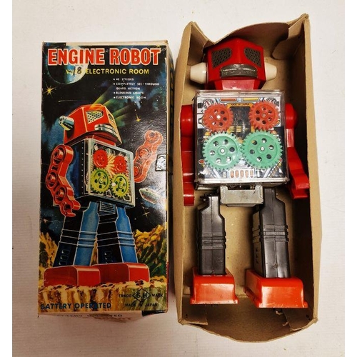 622 - Japanese S.H Battery operated Engine Robot with Electronic Room in box