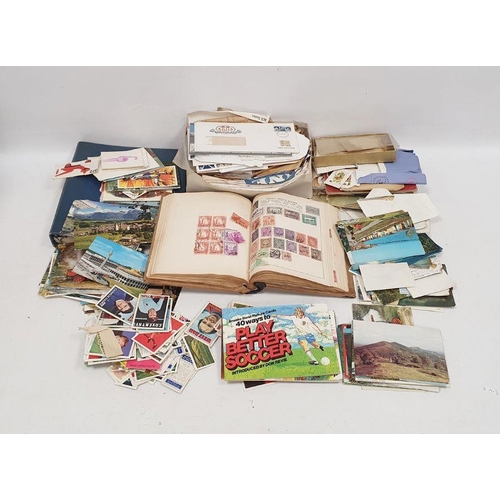 93 - Various assorted stamps within albums, bags, envelopes, etc (1 box)