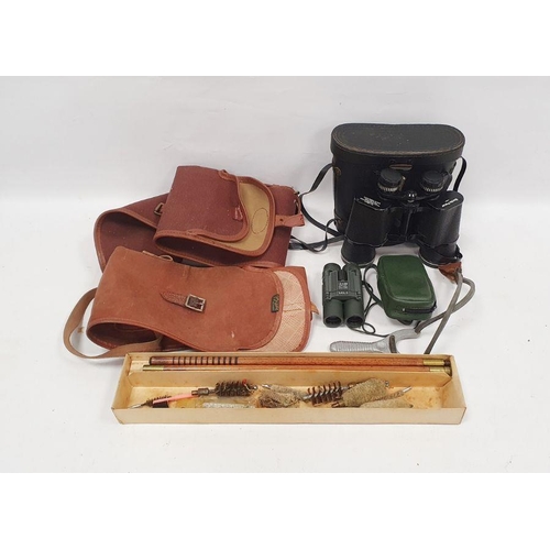 100 - Pair of binoculars, Boots pacer with fitted leather case, a pair of Sirius field glasses 10x25, fold... 