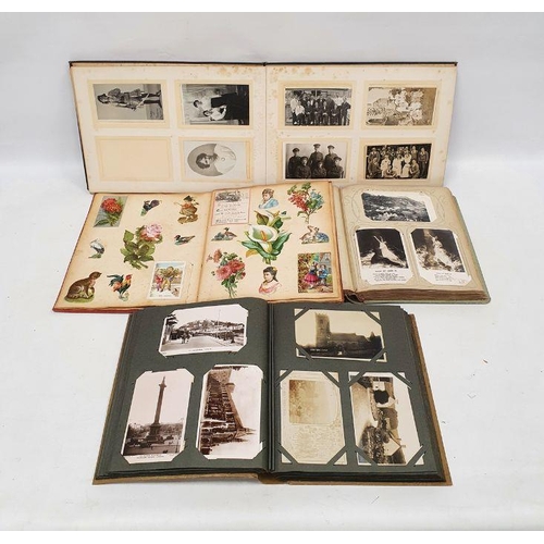 109 - Quantity of postcard albums and photograph albums to include postcards from America, topographical p... 