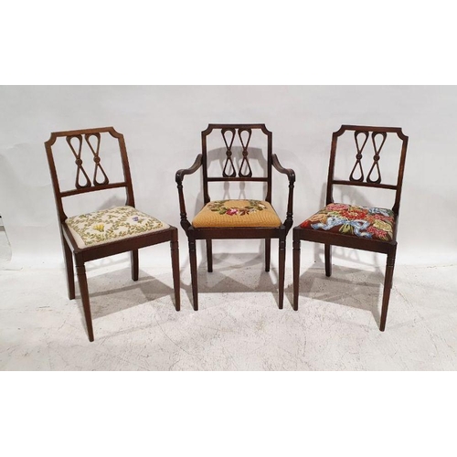 1096 - Set of eight mahogany chair frames (no seats) (8)