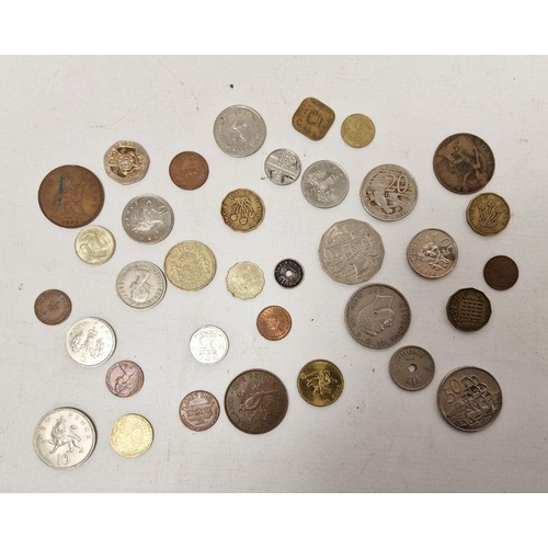 165 - Tray of assorted British and foreign coinage