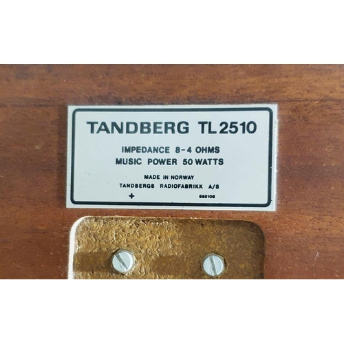 202 - Vintage Tandberg TR-200 FM stereo receiver housed in teak case, serial no.1373139 and a pair of vint... 