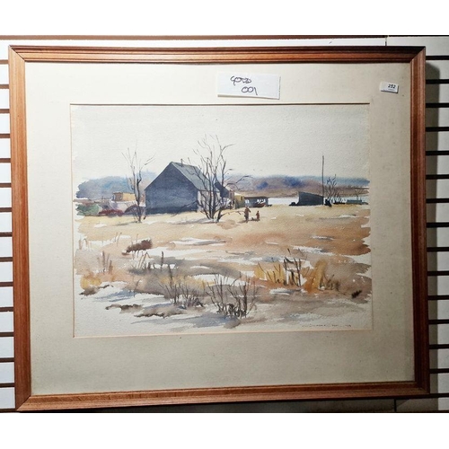 252 - 20th century 
 Watercolour 
 Study, possibly Richard Kendall(?), indistinctly signed and dated 1941 ... 