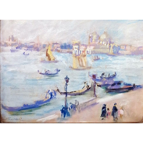 259 - Paul Paeschke (1875-1943)
 Pastel
 Venetian scene, signed indistinctly lower left, 26cm x 34cm