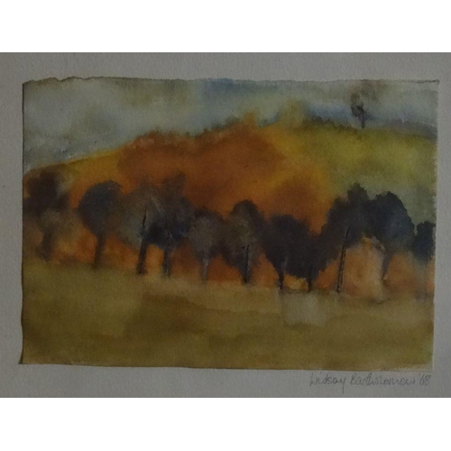 272 - Lindsay Bartholomew (20th century)
 Watercolour 
 Hare Hill, signed and dated '68 lower right, bears... 