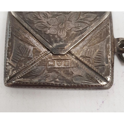 328 - 1930's silver cigarette case, line engraved and initialled 'RG', inscribed inside 'Presented by Sidd... 