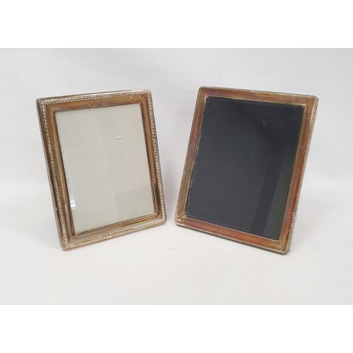 329 - 1990's silver-mounted photograph frame, rectangular, Birmingham 1998, 23cm x 18.5cm and another silv... 