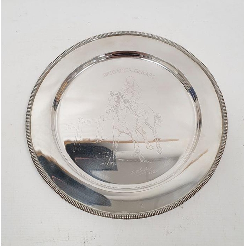 330 - Limited edition silver plate no.1140/2000 designed by Doris Lindner, in commemoration of the achieve... 