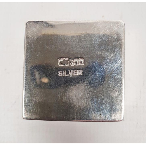 374 - Six various silver trinket boxes marked 'silver', 'sterling' or '925' and a 1939 two shilling coin (... 