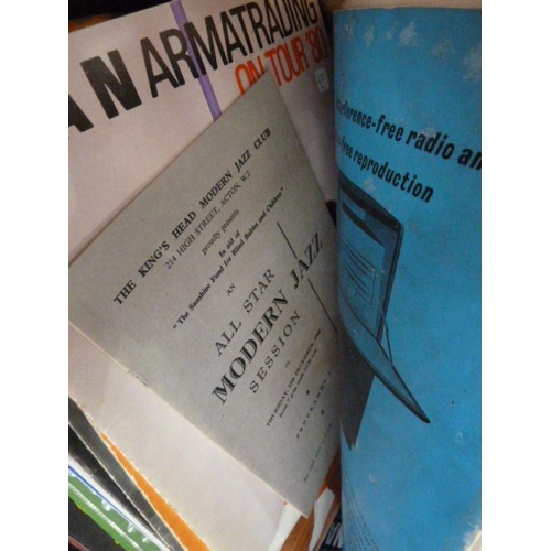 115 - Quantity of The Metronome Year Book for the 1950's and later and a large quantity of jazz programmes... 