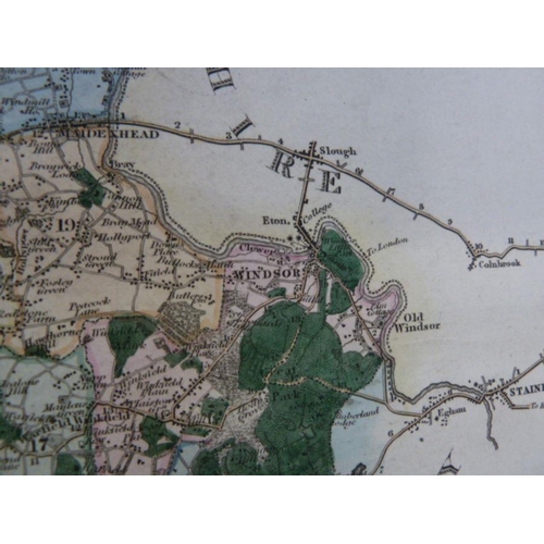 121 - After C & J Greenwood ' Map of the Country of Berks - after an Actual Survey...'  published by Green... 