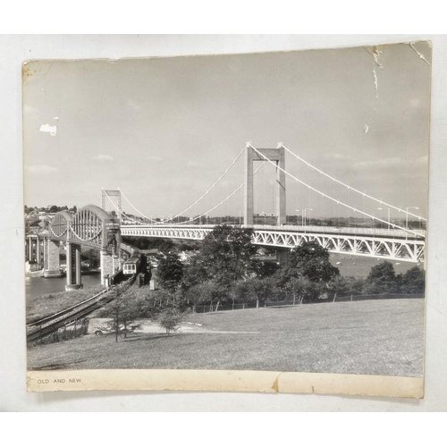 126 - Quantity of vintage large black and white photographs, including by Dudley Glanfield, maritime inter... 