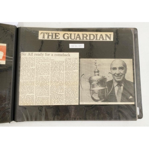 133 - Scrap album for 1966 World Cup commemoration and Royal Jubilee five-a-side tournament for the Sir Al... 