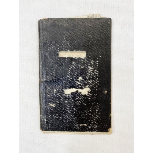 149 - Mid nineteenth century pocket notebook belonging to a young J. H. Lindquist Esq. whilst he undertook... 