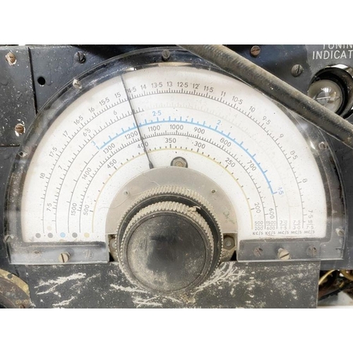 262 - WWII R1155 Royal Air Force radio receiver with headphones. The receiver was used on Lancaster, Welli... 