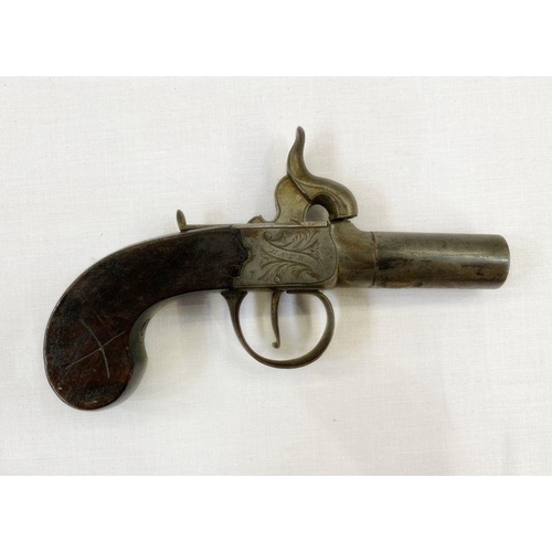 265 - Pair of 19th century percussion cap muff pistols made by Clough and Sons of Bath (2)