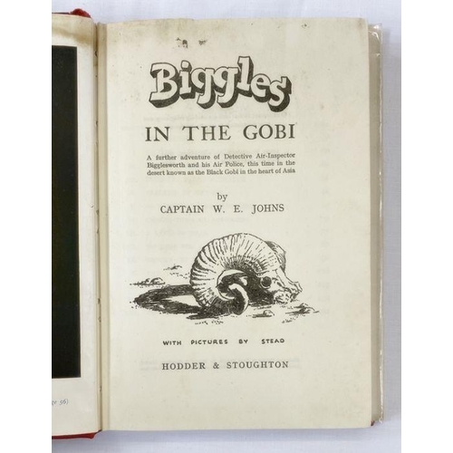 27A - Johns, W. E. Quantity of Biggles to include 1948 Hodder & Stoughton ‘Biggles Hunts Big Game’ in uncl... 