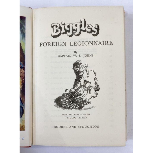 27B - Johns, W. E. Quantity of Biggles to include 1948 Hodder & Stoughton ‘Biggles Hunts Big Game’ in uncl... 